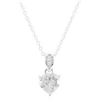 Weißer Topas-Silberhalskette Weißer Topas-Silberhalskette