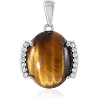 Tigerauge-Silberanhänger Tigerauge-Silberanhänger