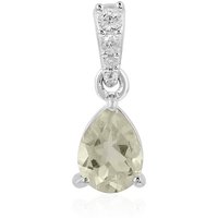 Grüner Amethyst-Silberanhänger Grüner Amethyst-Silberanhänger