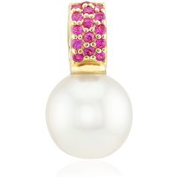 Weiße Südseeperlen-Goldanhänger (Michelle Albala) Weiße Südseeperlen-Goldanhänger (Michelle Albala)