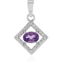 Uruguay-Amethyst-Silberanhänger Uruguay-Amethyst-Silberanhänger