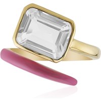 Weißer Topas-Silberring Weißer Topas-Silberring