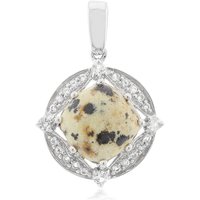 Dalmatiner-Jaspis-Silberanhänger Dalmatiner-Jaspis-Silberanhänger