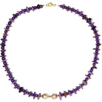 Edelstein-Silberhalskette Edelstein-Silberhalskette