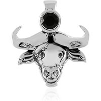 Schwarzer Onyx-Silberanhänger Schwarzer Onyx-Silberanhänger