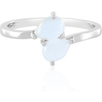 Brasilianischer Aquamarin-Silberring Brasilianischer Aquamarin-Silberring