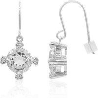 Weißer Topas-Silberohrringe Weißer Topas-Silberohrringe