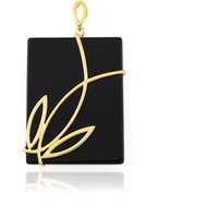 Schwarzer Onyx-Silberanhänger (dagen) Schwarzer Onyx-Silberanhänger (dagen)