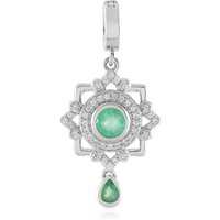 Kolumbianischer Smaragd-Silberanhänger Kolumbianischer Smaragd-Silberanhänger