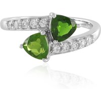 Russischer Diopsid-Silberring Russischer Diopsid-Silberring