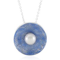 Weiße Süßwasserzuchtperlen-Silberhalskette (Adela Silber) Weiße Süßwasserzuchtperlen-Silberhalskette (Adela Silber)