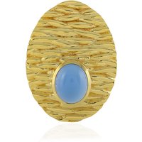 Blauer Chalzedon-Silberanhänger (MONOSONO COLLECTION) Blauer Chalzedon-Silberanhänger (MONOSONO COLLECTION)