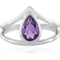 Sibirischer Amethyst-Silberring Sibirischer Amethyst-Silberring