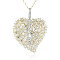 Himmelblauer Topas-Silberhalskette Himmelblauer Topas-Silberhalskette