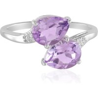 Lavendel-Amethyst-Silberring Lavendel-Amethyst-Silberring