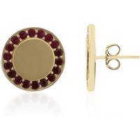 Mosambik-Rubin-Goldohrringe (Adela Gold) Mosambik-Rubin-Goldohrringe (Adela Gold)