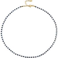 Edelstein-Silberhalskette Edelstein-Silberhalskette