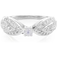 Regenbogen-Mondstein-Silberring Regenbogen-Mondstein-Silberring