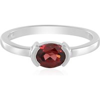 Mosambik-Granat-Silberring Mosambik-Granat-Silberring