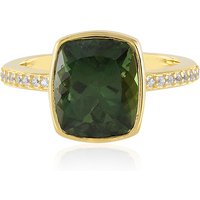 Chrom-Apatit-Silberring Chrom-Apatit-Silberring