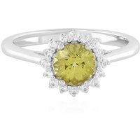 Goldener Apatit-Silberring Goldener Apatit-Silberring