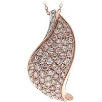 Pinkfarbener I1 Brillant-Goldhalskette (CIRARI) Pinkfarbener I1 Brillant-Goldhalskette (CIRARI)