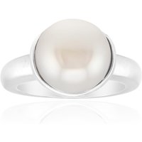 Weiße Süßwasserzuchtperlen-Silberring (Michelle Albala) Weiße Süßwasserzuchtperlen-Silberring (Michelle Albala)