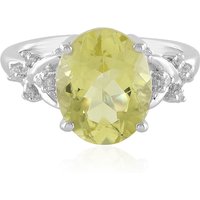 Limonen-Quarz-Silberring Limonen-Quarz-Silberring