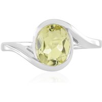 Limonen-Quarz-Silberring Limonen-Quarz-Silberring