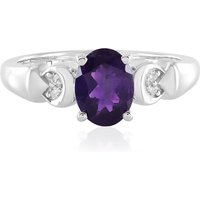 Sambia-Amethyst-Silberring Sambia-Amethyst-Silberring