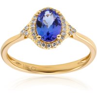 AAA-Tansanit-Goldring AAA-Tansanit-Goldring