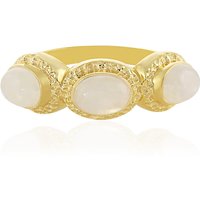 Regenbogen-Mondstein-Silberring Regenbogen-Mondstein-Silberring