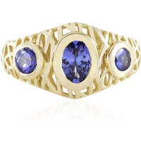 AAA-Tansanit-Goldring (Ornaments by de Melo) AAA-Tansanit-Goldring (Ornaments by de Melo)