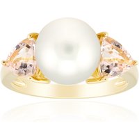 Weiße Südseeperlen-Goldring (Michelle Albala) Weiße Südseeperlen-Goldring (Michelle Albala)