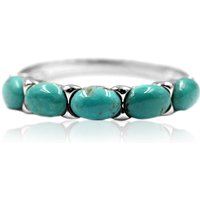 Tyrone-Türkis-Silberring Tyrone-Türkis-Silberring