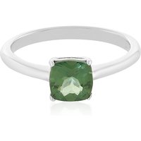 Chrom-Apatit-Silberring Chrom-Apatit-Silberring