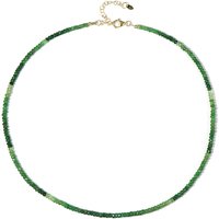Tansania-Tsavorit-Silberhalskette Tansania-Tsavorit-Silberhalskette