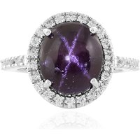 Stern-Granat-Silberring Stern-Granat-Silberring