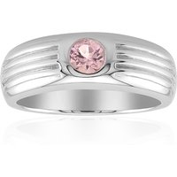Brasilianischer Pinkfarbener Turmalin-Silberring (Pallanova) Brasilianischer Pinkfarbener Turmalin-Silberring (Pallanova)