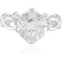 Weißer Quarz-Silberring Weißer Quarz-Silberring