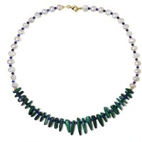 Edelstein-Silberhalskette Edelstein-Silberhalskette