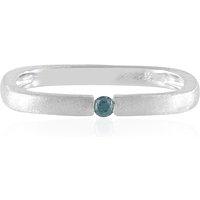 Blauer I2 Brillant-Silberring (de Melo) Blauer I2 Brillant-Silberring (de Melo)
