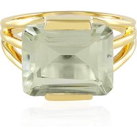 Grüner Amethyst-Silberring Grüner Amethyst-Silberring