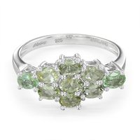 Brasilianischer Paraiba-Turmalin-Silberring Brasilianischer Paraiba-Turmalin-Silberring