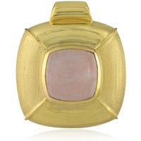 Rosenquarz-Silberanhänger (MONOSONO COLLECTION) Rosenquarz-Silberanhänger (MONOSONO COLLECTION)