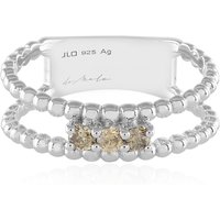 I3 Champagner-Brillant-Silberring (de Melo) I3 Champagner-Brillant-Silberring (de Melo)