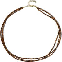 Tigerauge-Silberhalskette Tigerauge-Silberhalskette