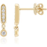 SI1 (G) Brillant-Goldohrringe (Annette) SI1 (G) Brillant-Goldohrringe (Annette)