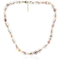 Weiße Süßwasserzuchtperlen-Silberhalskette (TPC) Weiße Süßwasserzuchtperlen-Silberhalskette (TPC)