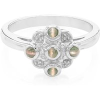 Alexandrit-Katzenauge-Silberring Alexandrit-Katzenauge-Silberring